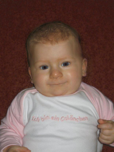 Mädchen Baby-Langarmshirt, Ich bin ein Colönchen, 6 Monate, Köln