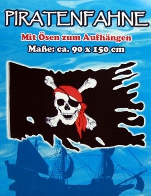 Große Fahne Pirat, Deko Flagge Piraten Piratenfahne