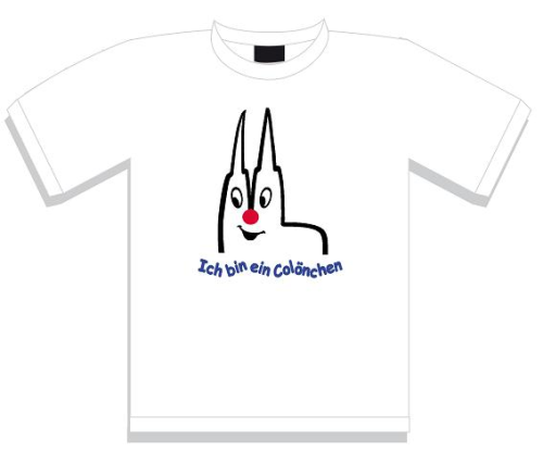 Damen T-Shirt Köln, Ich bin ein Colönchen, weiß XXL  44