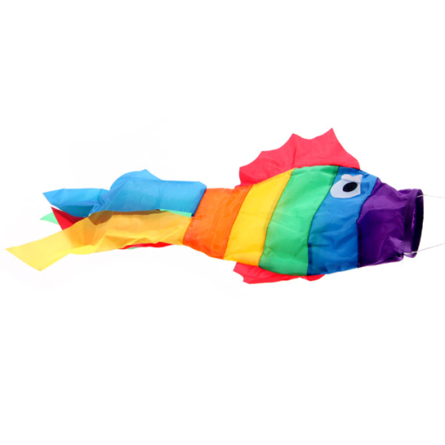 Bunter Windsack Regenbogen Fisch, Windspiel für Kinder