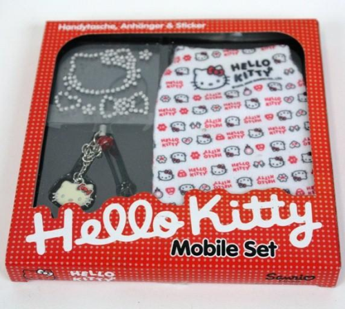 leider vergriffen 10 x Hello Kitty Original Handyschmuckset, Restposten Wurfmaterial