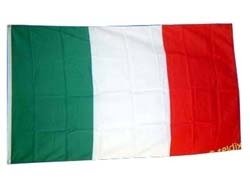 1000 x Italien Fahne am Stab, Venezia Karneval Venedig, Wurfmaterial