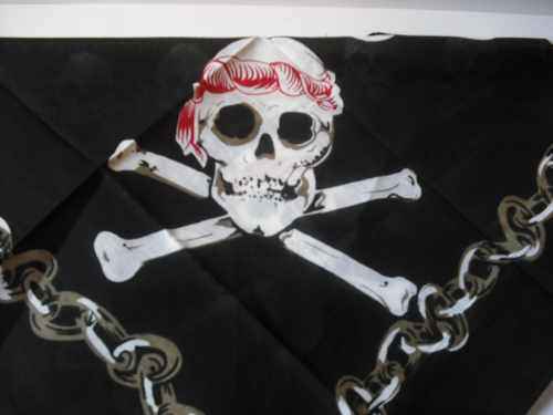 Bandana, Halstuch, Kopftuch Pirat, Pirates,Totenkopf Kostüm Pirat