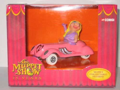 Raritaet Miss Piggy im Cabrio, Corgi-Modell Nr CC06603, The Muppets Miss Piggies Car