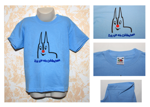 Kinder T-Shirt Köln, Ich bin ein Colönchen, blau, 116