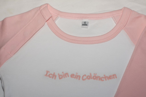 Mädchen Baby-Langarmshirt, Ich bin ein Colönchen,12 Monate Köln