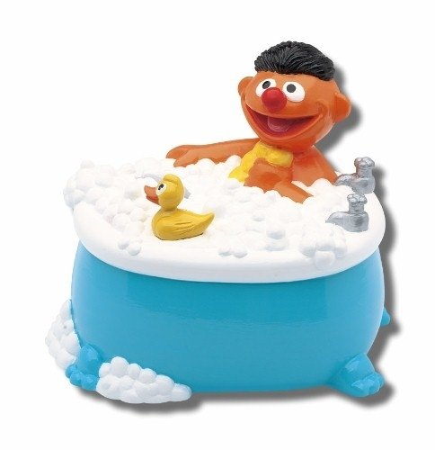 Kult Lustige Spardose Ernie mit Quietsche-Entchen in Badewanne