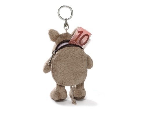 Neu NICI 35828 Nashorn mit Tasche, 12 cm Schlüsselanhänger mit Tasche