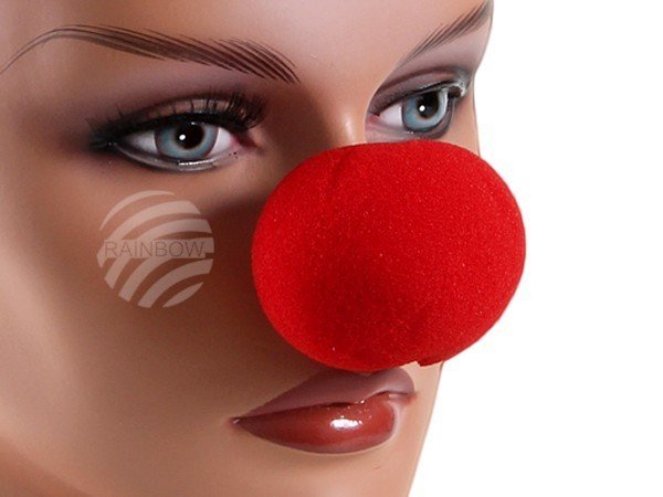 Neu 20 x rote Clown-Nase aus Schaumstoff, Clownnase Wurfmaterial Restposten, Karneval, Zubehör