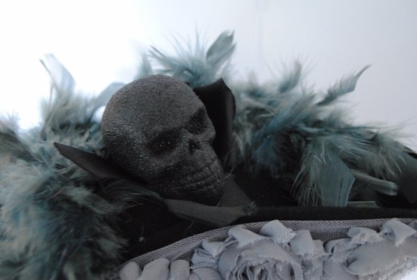 colönchen Mega Dreispitz Black Jack, Ghost Pirate Hut, Kostüm extravagant schwarz rauchgrau grau